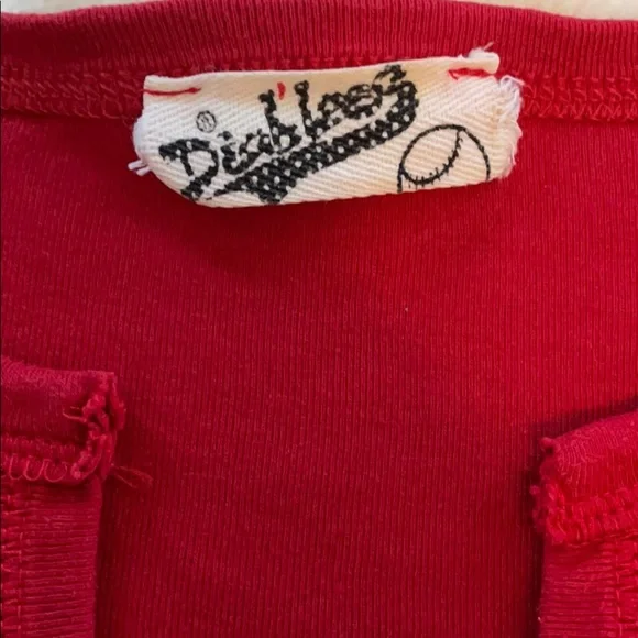 Red Deep V Long Sleeve Tee - Picture 4 of 6